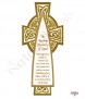 Gold Celtic Cross Wedding Remembrance Candle - Click to Zoom