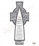 Silver Celtic Cross Wedding Remembrance Candle - Click to Zoom