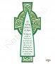 Green Celtic Cross Wedding Remembrance Candle - Click to Zoom