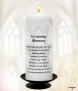 Silhouette Church Window Wedding Remembrance Candle - Click to Zoom