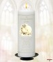 Dove and Flowers Gold Wedding Remembrance Candle - Click to Zoom