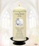 Dove and Flowers Black Wedding Remembrance Candle - Click to Zoom