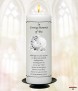 Dove and Flowers Black Wedding Remembrance Candle - Click to Zoom
