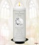 Dove and Flowers Silver Wedding Remembrance Candle - Click to Zoom