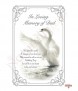 Swan Silver Wedding Remembrance Candle - Click to Zoom