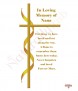 Ribbon and Cross Gold Wedding Remembrance Candle - Click to Zoom