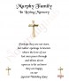 Small Cross Gold Wedding Remembrance Candle - Click to Zoom