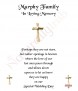 Small Cross Gold Wedding Remembrance Candle - Click to Zoom