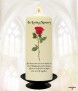 Single Red Rose Wedding Remembrance Candle - Click to Zoom