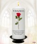 Single Red Rose Wedding Remembrance Candle - Click to Zoom
