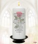 Single Red Rose Wedding Remembrance Candle - Click to Zoom