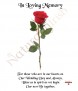 Single Red Rose Wedding Remembrance Candle - Click to Zoom