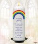 Rainbow Arc Wedding Remembrance Candle - Click to Zoom