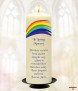 Rainbow Flair Wedding Remembrance Candle - Click to Zoom
