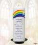Rainbow Flair Wedding Remembrance Candle - Click to Zoom