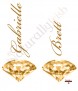 Diamonds are Forever Gold on Ivory - Click to Zoom