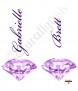 Diamonds Are Forever Purple on Ivory - Click to Zoom