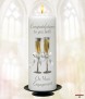 Engagement Glasses Candle (White) - Click to Zoom