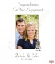 Engagement Glasses with Photo Candle (White) - Click to Zoom