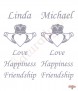 Claddagh Heart Wedding Candles (White) - Click to Zoom