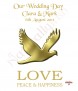Love & Dove Gold Wedding Candles (Ivory) - Click to Zoom