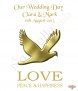 Love & Dove Gold Wedding Candles (White) - Click to Zoom