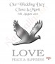 Love & Dove Silver Wedding Candles (White) - Click to Zoom