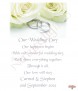 Rose & Silver Rings Wedding Candles (Ivory) - Click to Zoom