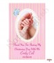 Pink Butterfly Christening Favour (White) - Click to Zoom