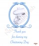 Blue Vintage Frame Shoes Christening Favour (White) - Click to Zoom