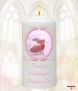 Pink Vintage Frame Feet Christening Favour (White) - Click to Zoom