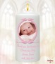 Pink Vintage Frame and Photo Christening Favour (White) - Click to Zoom