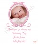 Pink Vintage Frame and Photo Christening Favour (White) - Click to Zoom