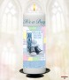 Quilt Boy Candle (White) - Click to Zoom