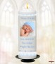 Blue Teddy and Toys Photo Candle (White) - Click to Zoom