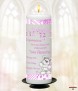 Cute Teddy Baby Girl Candle (White) - Click to Zoom