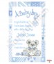 Cute Teddy Baby Boy Candle (White) - Click to Zoom