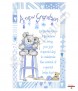 Cute Teddy New Grandson Candle (White) - Click to Zoom