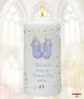 Christening Booties Boy Christening Favour (White) - Click to Zoom
