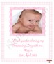 Gingham Girl Photo Christening Favour (White) - Click to Zoom