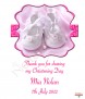 Scroll Pink Christening Favour (White) - Click to Zoom