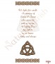 Trinity Knot Gold Wedding Remembrance Candle (Ivory) - Click to Zoom