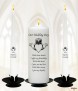 Claddagh Heart Silver Wedding Candles (Ivory) - Click to Zoom