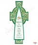 Celtic Cross Green Wedding Candles (Ivory) - Click to Zoom