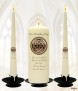 Celtic Sheild Wedding Candles (Ivory) - Click to Zoom