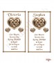 Celtic Heart Gold Wedding Candles (White) - Click to Zoom