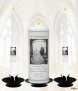 Church Door Silver Wedding Candles (White) - Click to Zoom