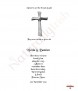 Large Cross Silver Wedding Memorial Candle (White) - Click to Zoom