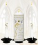 Two Hearts & Doves Gold Wedding Candles (White) - Click to Zoom