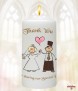 Happy Ever After Gold - Blonde Wedding Favour (White) - Click to Zoom